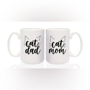 ⭐️Cat Dad & Cat Mom 15 ounce Ceramic Mugs⭐️